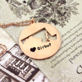 Custom Maryland state name necklace product image