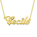 18ct Gold and Diamond Name Necklace 18ct gold and diamond personalised name necklace