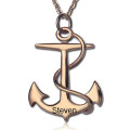 Personalised Engraved Anchor Name Necklace Engraved anchor name necklace in sterling silver