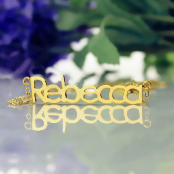 Nameplate Necklace 18ct Gold Plating Nameplate Necklace 18ct Gold Plating