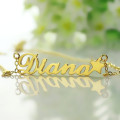 18K gold nameplate necklace product image