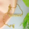 18ct gold nameplate necklace product image