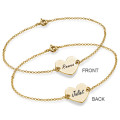 Engraved Heart Bracelet β Product View Personalised engraved heart bracelet product view