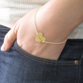 Couples Heart Bracelet β Product View 18ct gold plated couples heart bracelet product view