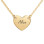 18ct Gold Plated Heart Necklace with Engraving	