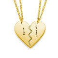 Gold-Plated Breakable Heart Pendant Gold-plated sterling silver breakable heart pendant