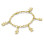 18ct Gold Plated Silver Engraved Kids Bracelet