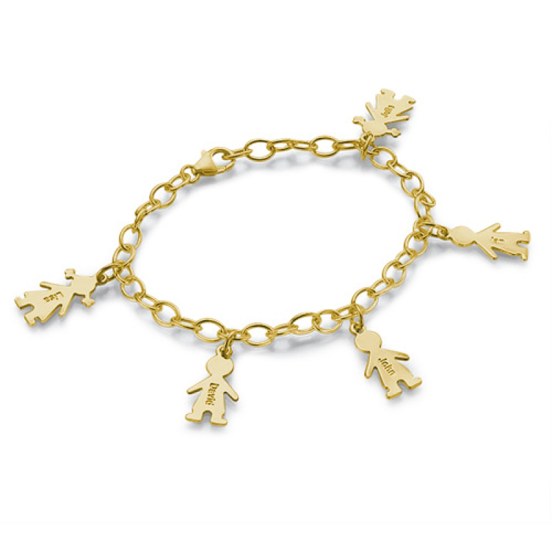 Engraved Kids Bracelet in 18ct Gold Plated Silver 18ct gold plated sterling silver engraved kids bracelet
