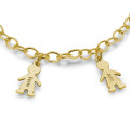 Engraved Kids Bracelet in 18ct Gold Plated Silver 18ct gold plated sterling silver engraved kids bracelet