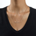 18ct Rose Gold Plated Script Name Necklace Personalised 18ct rose gold plated script name necklace