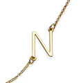 18ct Gold Plated Sideways Initial Necklace 18ct gold plated sideways initial necklace