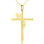 Personalised 18ct Gold Plated Silver Cross Name Necklace with Heart