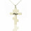 Silver Othodox Cross Engraved Name Necklace