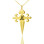 Gold Plated 925 Silver St James Cross Initial Necklace
