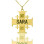 Gold Plated 925 Silver Jerusalem Cross Name Necklace