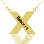 Personalised 18ct Gold Plated Silver St. Andrew Name Cross Necklace