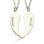 Custom Cute His and Her Angel Wings Necklaces Set Silver