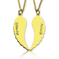 Matching Angel Wings Necklace Set for Couples Matching angel wings necklace set for couples