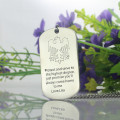 Men's eagle dog tag name necklace product image