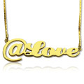 Personalised @ Symbol Name Necklace Personalised name necklace featuring an @ symbol