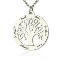 Tree of Life Engraved Name Necklace in Silver Tree of Life engraved name necklace in silver