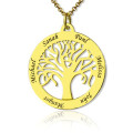 Tree of Life Family Name Necklace Tree of Life family name necklace with circular engraved pendant