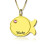 Kids Fish Name Necklace 18ct Gold Plated