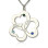 Personalised Three Triple Heart Shamrocks Necklace with Name