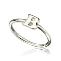 Personalised Women's Midi Initial Ring Personalised women's midi initial ring