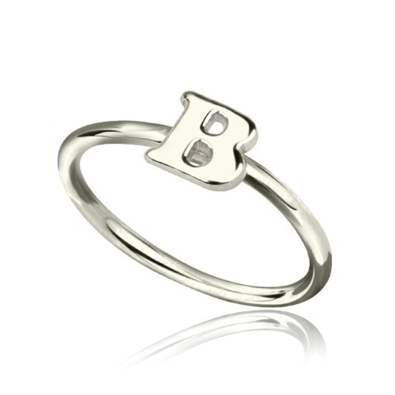Personalised Women's Midi Initial Ring Personalised women's midi initial ring