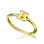 Custom Midi Initial Letter Ring 18ct Gold Plated