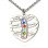 Moms Necklace With Kids Name Birthstone In Sterling Silver