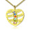 Mothers Necklace With Children Names Birthstones 18ct Gold Plated