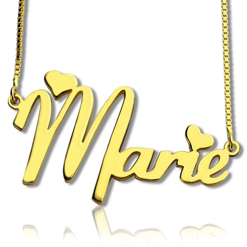 Personalised girls nameplate necklace