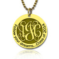 Follow Your Dreams Disc Monogram Necklace Follow Your Dreams disc monogram necklace