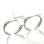 Custom Two finger Cross Ring Engraved Name Sterling Silver