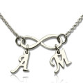 Personalised Infinity Necklace with Double Initials Personalised infinity necklace with double initials