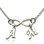 Personalised Infinity Necklace Double Initials Sterling Silver
