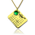 Personalised Birthday Calendar Necklace Personalised birthday calendar necklace