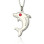 Dolphin Necklace with Birthstone Name Sterling Silver