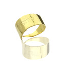18ct Gold Plated Personalised Name Cuff Ring 18ct gold plated personalised script name cuff ring