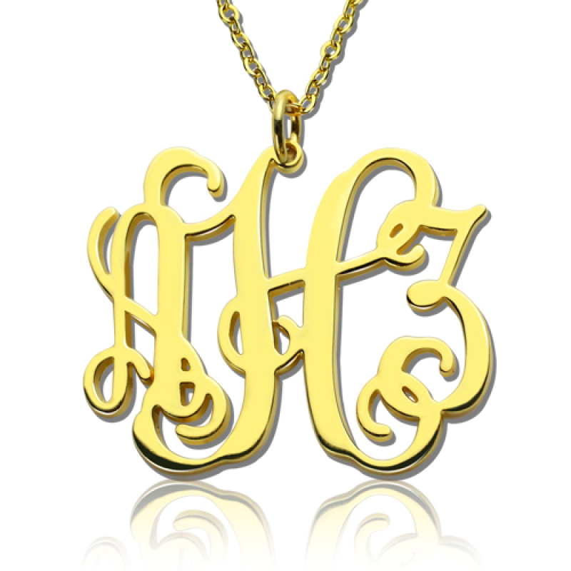 Taylor Swift Monogram Necklace 18ct Gold Plated Personalised Taylor Swift monogram necklace