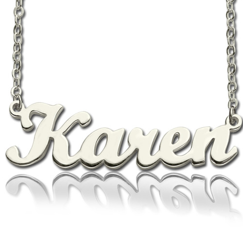 Personalised Karen-style name necklace product image