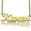 Karen style personalised name necklace