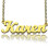 18ct Gold Plated Karen Style Name Necklace