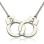 Handcuff Necklace For Couple Sterling Silver