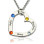 Mother Heart Necklace with Name Birthstone Sterling Silver