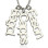 Customised Vertical Multi Names Necklace Sterling Silver