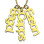 Customised Vertical Multiable Names Necklace 18ct Gold Plated