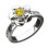 Promise Rose Ring Engraved Name Birthstone Sterling Silver